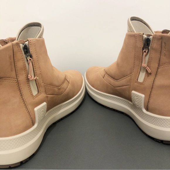 🆕 ECCO Women Solice Caramel Mid Zip Leather Boot Shoe size 8 - Picture 5 of 9